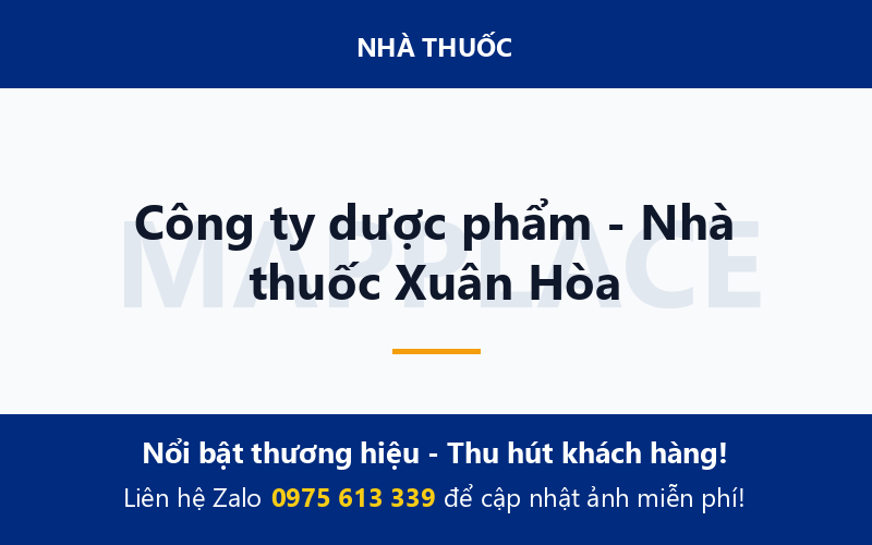 Công ty dược phẩm - Nhà thuốc Xuân Hòa
