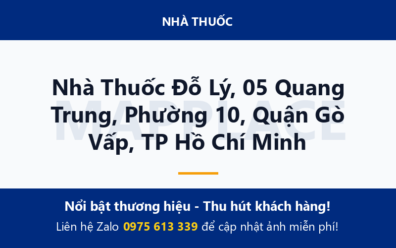 Nhà Thuốc Đỗ Lý, 05 Quang Trung, Phường 10, Quận Gò Vấp, TP Hồ Chí Minh