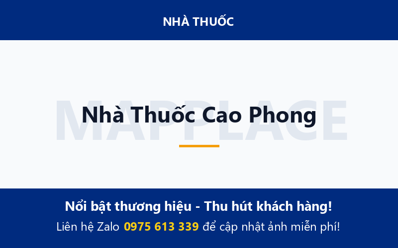 Nhà Thuốc Cao Phong