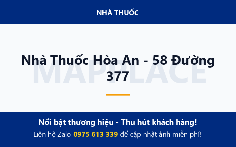 Nhà Thuốc Hòa An - 58 Đường 377