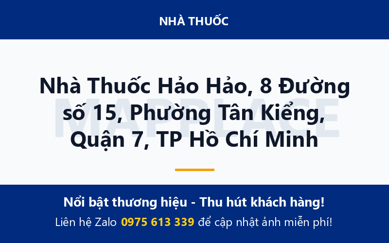 Nhà Thuốc Hảo Hảo, 8 Đường số 15, Phường Tân Kiểng, Quận 7, TP Hồ Chí Minh