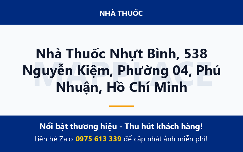 Nhà Thuốc Nhựt Bình, 538 Nguyễn Kiệm, Phường 04, Phú Nhuận, Hồ Chí Minh