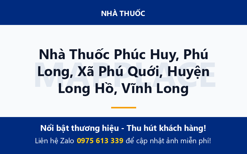 Nhà Thuốc Phúc Huy, Phú Long, Xã Phú Quới, Huyện Long Hồ, Vĩnh Long
