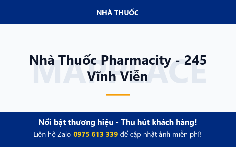 Nhà Thuốc Pharmacity - 245 Vĩnh Viễn