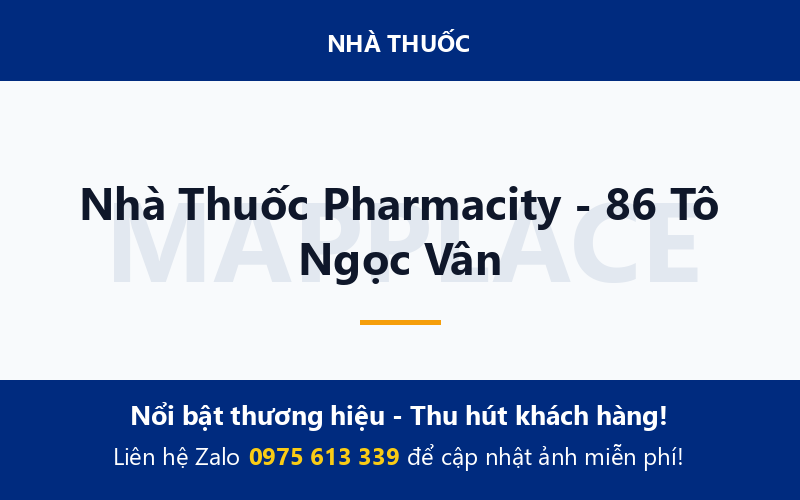 Nhà Thuốc Pharmacity - 86 Tô Ngọc Vân