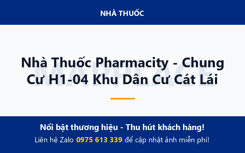 Nhà Thuốc Pharmacity - Chung Cư H1-04 Khu Dân Cư Cát Lái