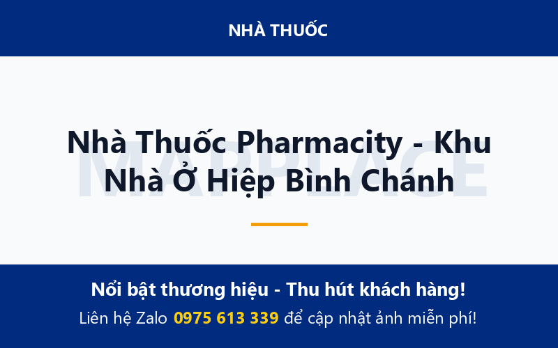 Nhà Thuốc Pharmacity - Khu Nhà Ở Hiệp Bình Chánh