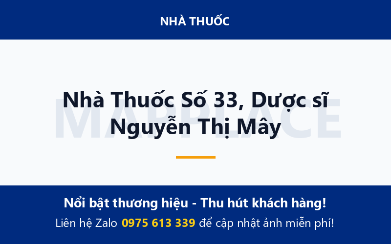Nhà Thuốc Số 33, Dược sĩ Nguyễn Thị Mây