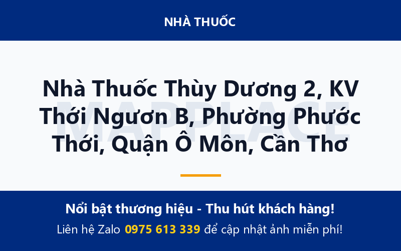 Nhà Thuốc Thùy Dương 2, KV Thới Ngươn B, Phường Phước Thới, Quận Ô Môn, Cần Thơ