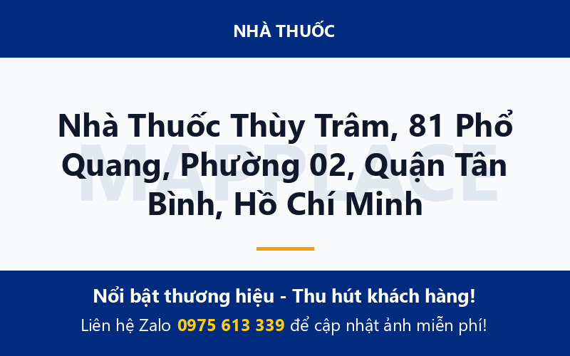 Nhà Thuốc Thùy Trâm, 81 Phổ Quang, Phường 02, Quận Tân Bình, Hồ Chí Minh