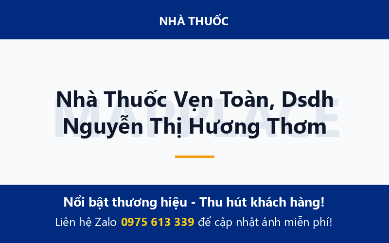 Nhà Thuốc Vẹn Toàn, Dsdh Nguyễn Thị Hương Thơm