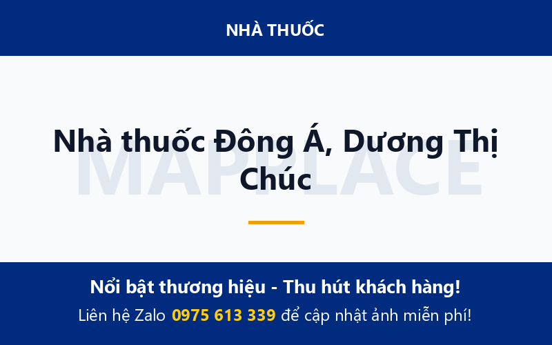 Nhà thuốc Đông Á, Dương Thị Chúc