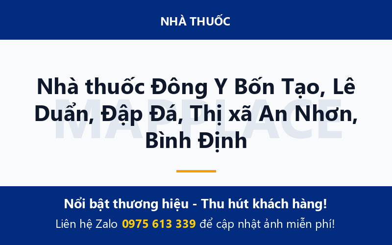 Nhà thuốc Đông Y Bốn Tạo, Lê Duẩn, Đập Đá, Thị xã An Nhơn, Bình Định