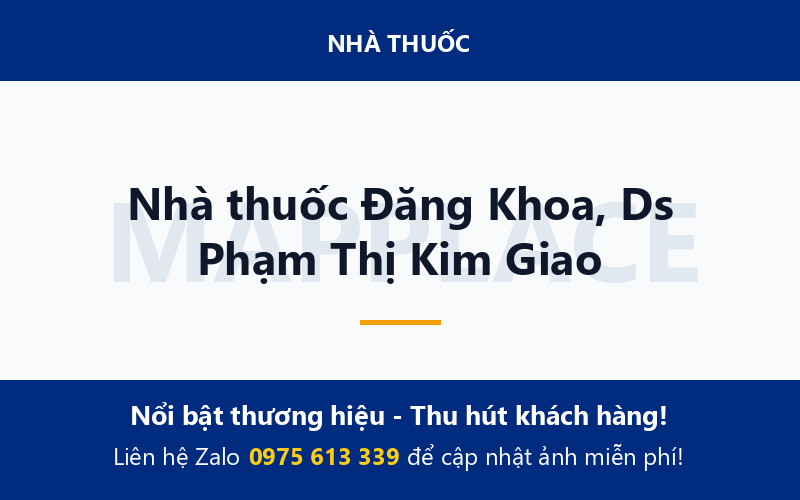 Nhà thuốc Đăng Khoa, Ds Phạm Thị Kim Giao