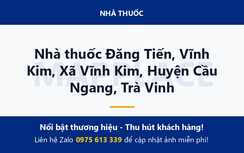 Nhà thuốc Đăng Tiến, Vĩnh Kim, Xã Vĩnh Kim, Huyện Cầu Ngang, Trà Vinh