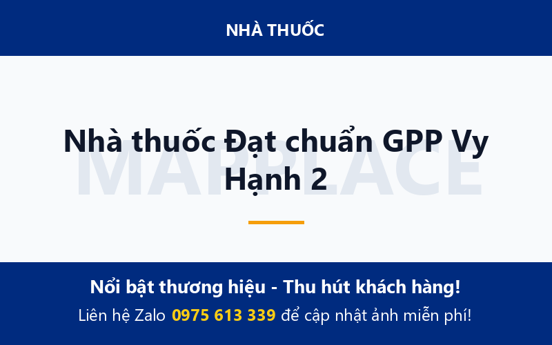 Nhà thuốc Đạt chuẩn GPP Vy Hạnh 2
