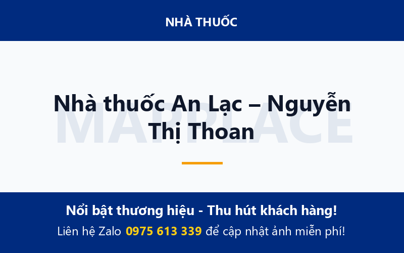Nhà thuốc An Lạc – Nguyễn Thị Thoan