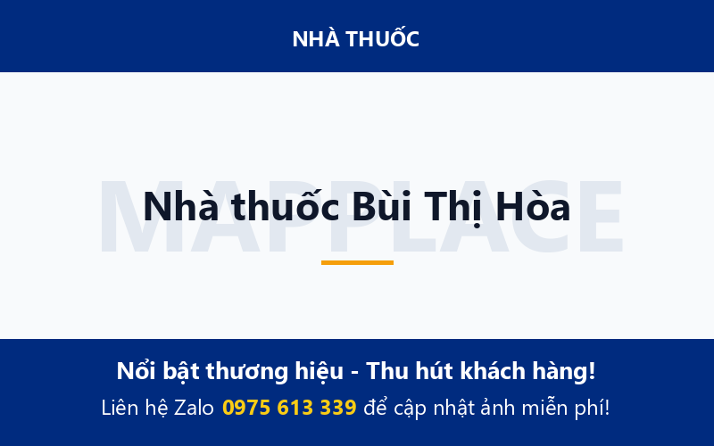 Nhà thuốc Bùi Thị Hòa