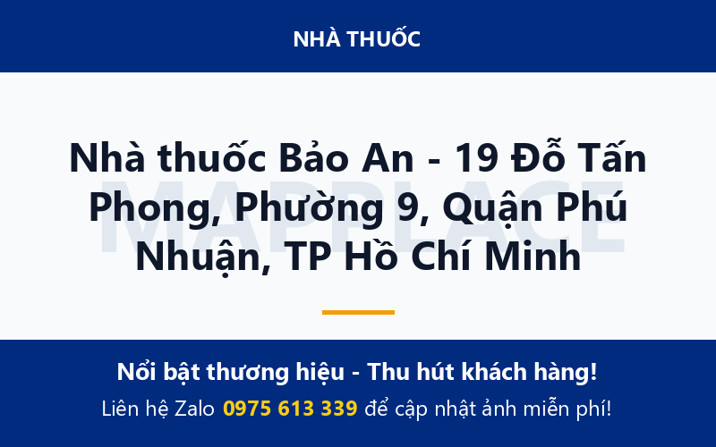 Nhà thuốc Bảo An - 19 Đỗ Tấn Phong, Phường 9, Quận Phú Nhuận, TP Hồ Chí Minh