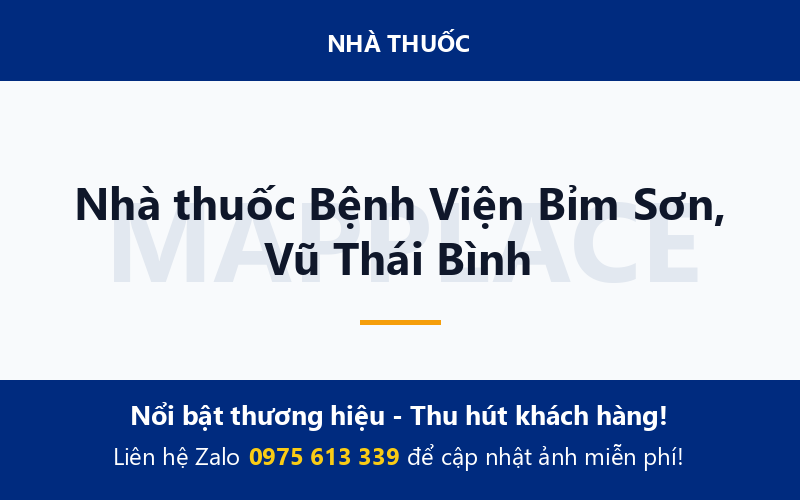 Nhà thuốc Bệnh Viện Bỉm Sơn, Vũ Thái Bình