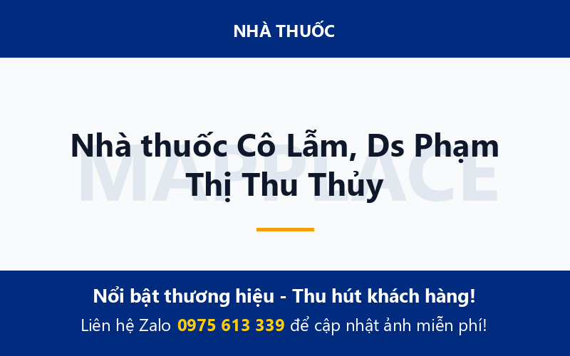 Nhà thuốc Cô Lẫm, Ds Phạm Thị Thu Thủy