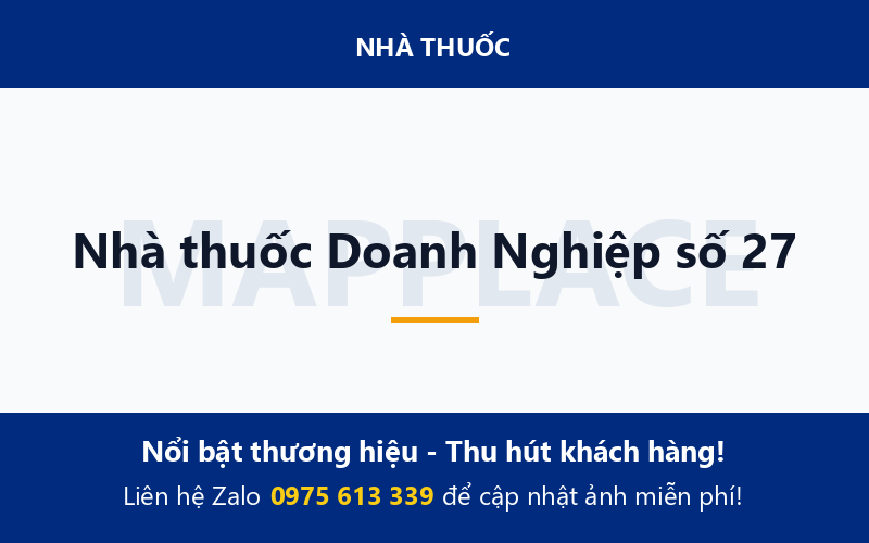 Nhà thuốc Doanh Nghiệp số 27