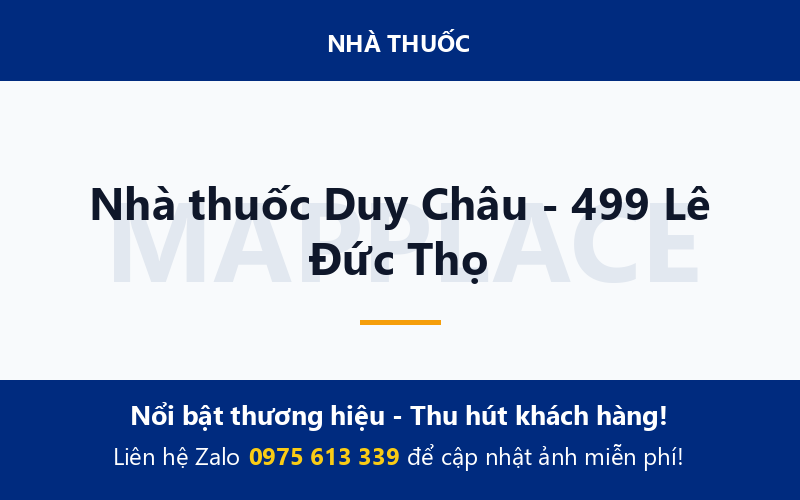 Nhà thuốc Duy Châu - 499 Lê Đức Thọ