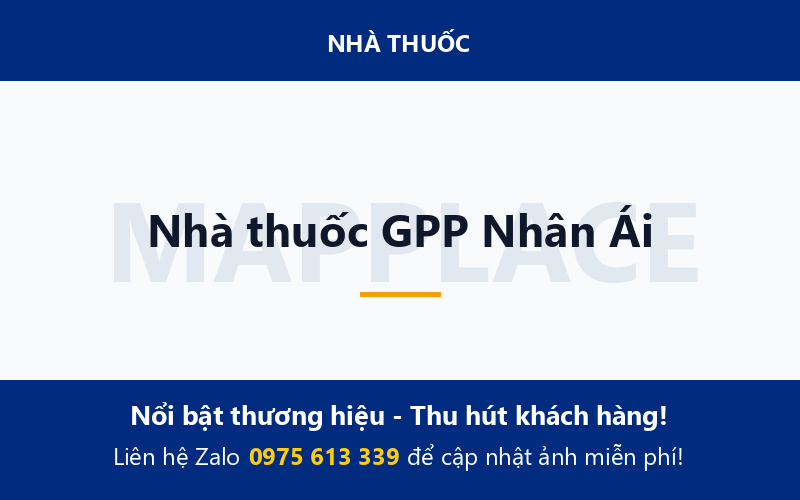 Nhà thuốc GPP Nhân Ái