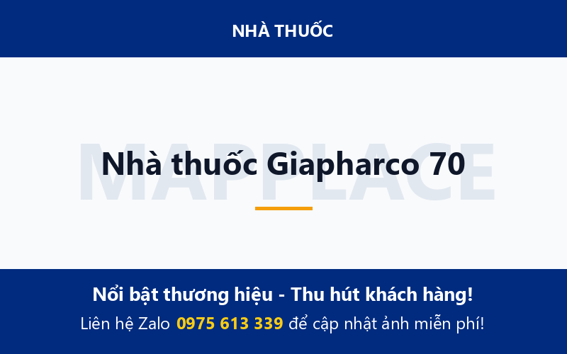 Nhà thuốc Giapharco 70
