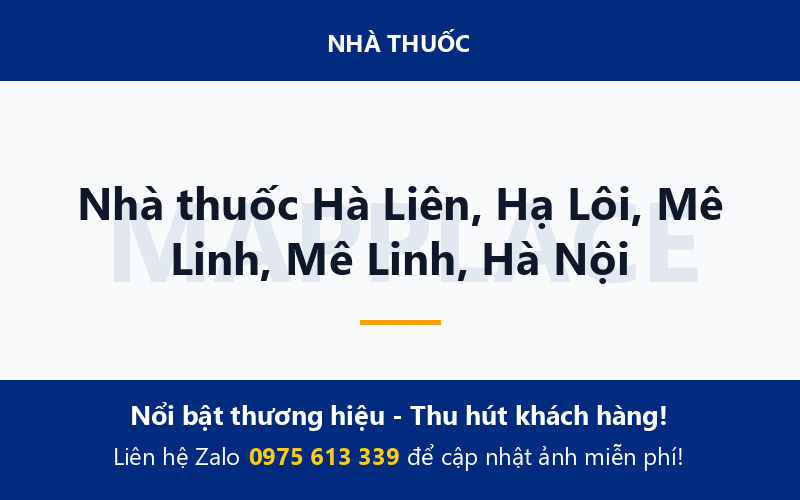Nhà thuốc Hà Liên, Hạ Lôi, Mê Linh, Mê Linh, Hà Nội