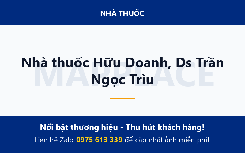 Nhà thuốc Hữu Doanh, Ds Trần Ngọc Trìu