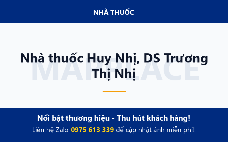 Nhà thuốc Huy Nhị, DS Trương Thị Nhị
