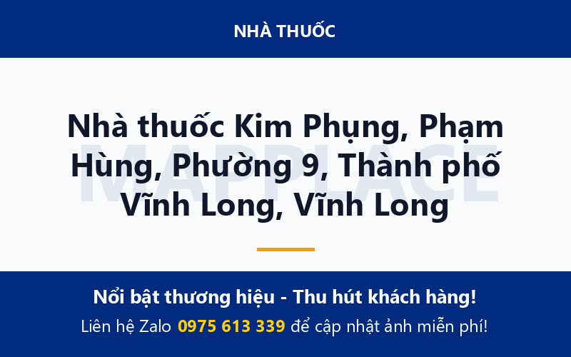 Nhà thuốc Kim Phụng, Phạm Hùng, Phường 9, Thành phố Vĩnh Long, Vĩnh Long