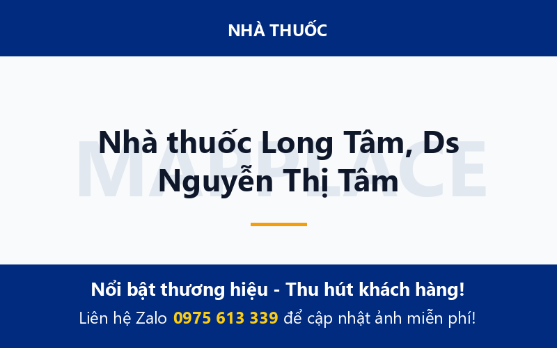 Nhà thuốc Long Tâm, Ds Nguyễn Thị Tâm