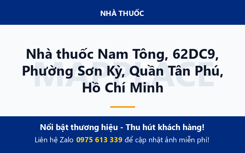 Nhà thuốc Nam Tông, 62DC9, Phường Sơn Kỳ, Quần Tân Phú, Hồ Chí Minh