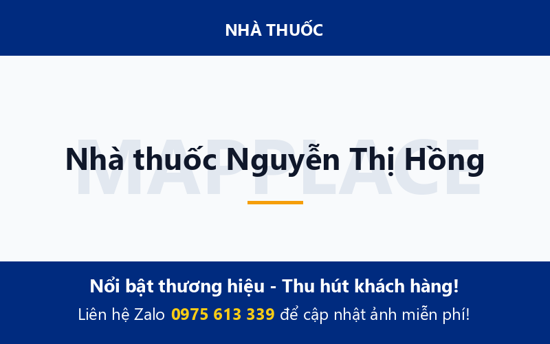 Nhà thuốc Nguyễn Thị Hồng