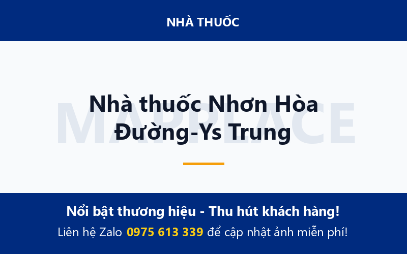 Nhà thuốc Nhơn Hòa Đường-Ys Trung