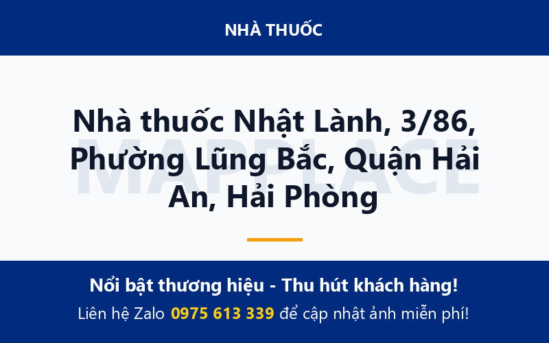 Nhà thuốc Nhật Lành, 3/86, Phường Lũng Bắc, Quận Hải An, Hải Phòng