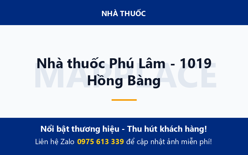 Nhà thuốc Phú Lâm - 1019 Hồng Bàng