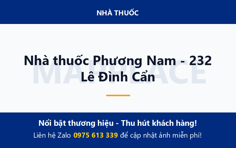 Nhà thuốc Phương Nam - 232 Lê Đình Cẩn