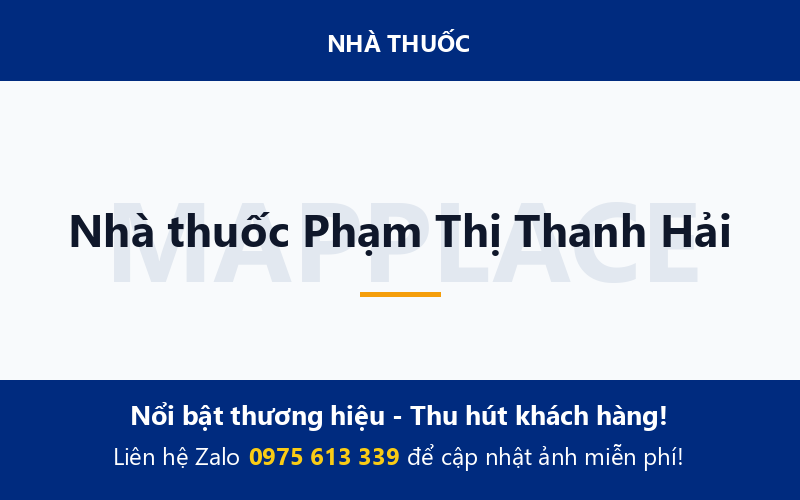 Nhà thuốc Phạm Thị Thanh Hải