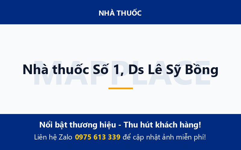 Nhà thuốc Số 1, Ds Lê Sỹ Bồng