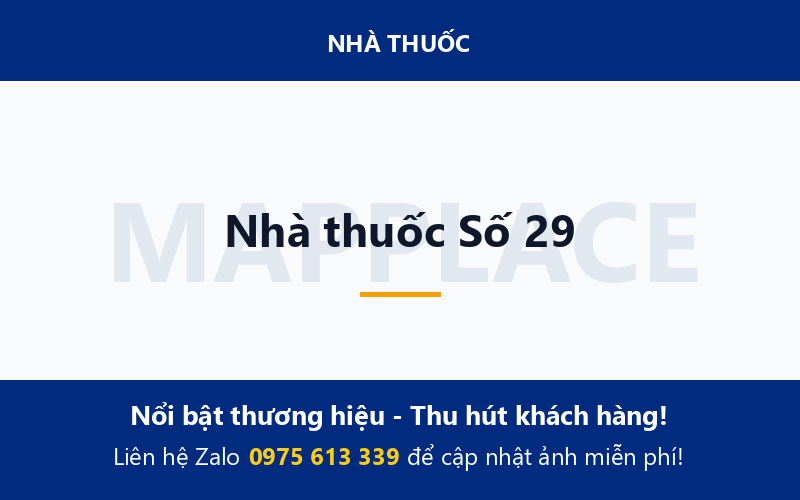 Nhà thuốc Số 29