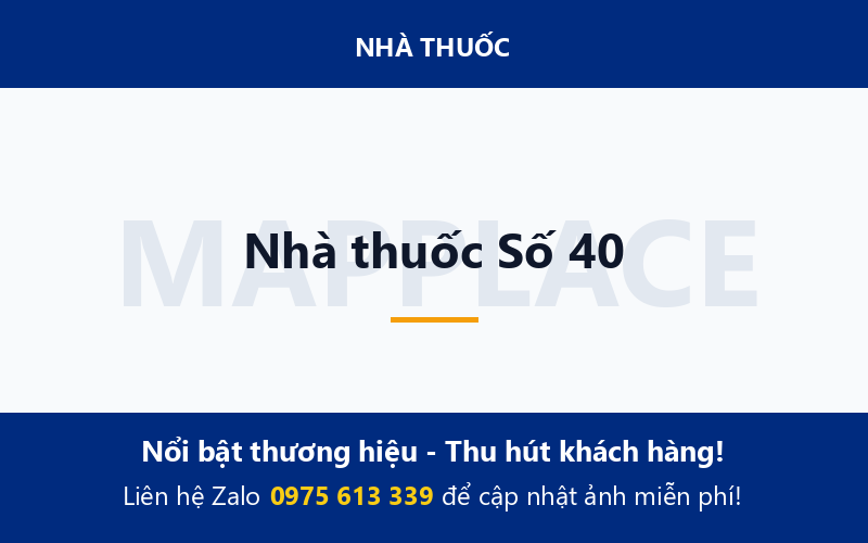 Nhà thuốc Số 40