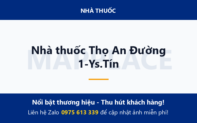Nhà thuốc Thọ An Đường 1-Ys.Tín
