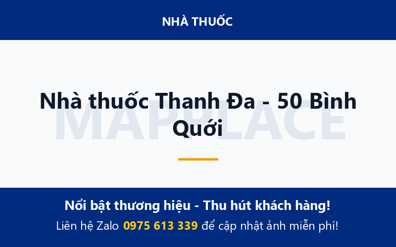 Nhà thuốc Thanh Đa - 50 Bình Quới