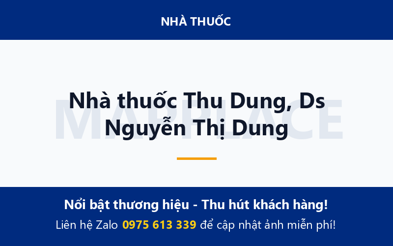 Nhà thuốc Thu Dung, Ds Nguyễn Thị Dung