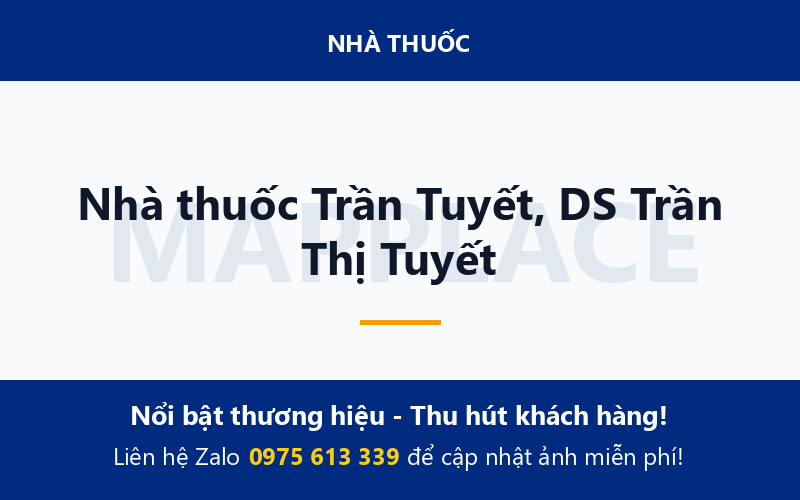 Nhà thuốc Trần Tuyết, DS Trần Thị Tuyết