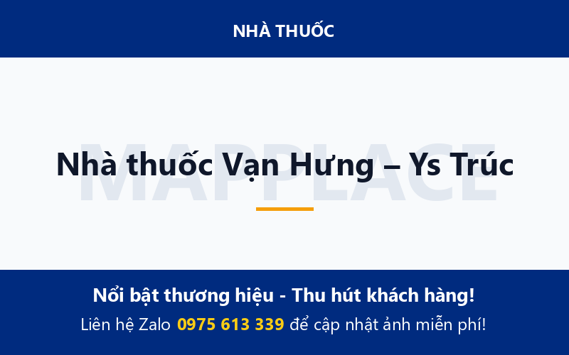 Nhà thuốc Vạn Hưng – Ys Trúc