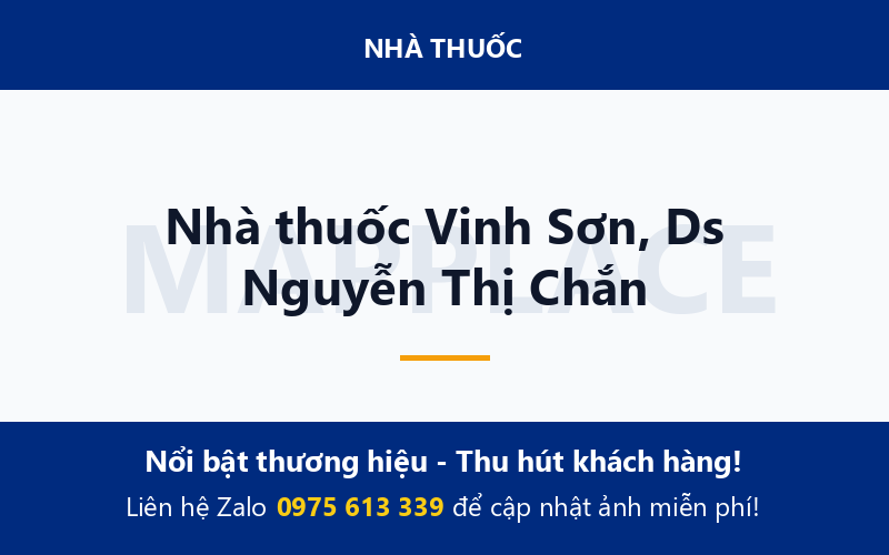 Nhà thuốc Vinh Sơn, Ds Nguyễn Thị Chắn